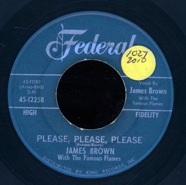 45t de la chanson de James Brown 'Please Please Please'